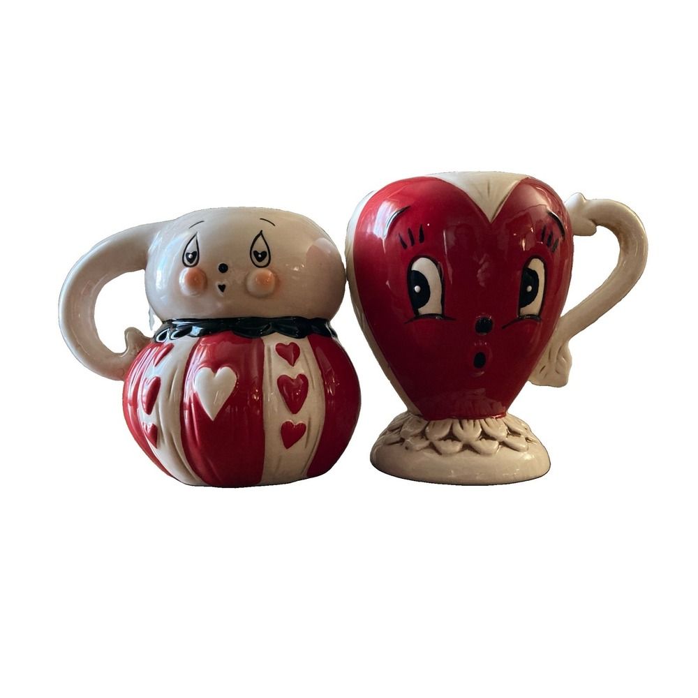 JOHANNA PARKER DESIGN Valentines Day Ghost Mug Sweetheart Mug Set New Heart